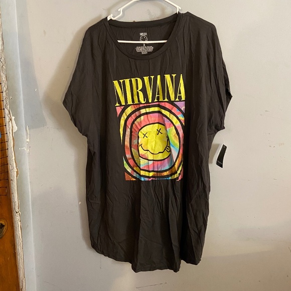 torrid Other - Nirvana Women's Black Sleep Shirt